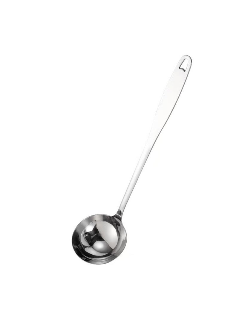 30CM Long Soup Ladle Spoon Comfortable Grip Long Handle 304 Stainless Steel Scoop Serving Spoon for Sauces Pancake Batter Gravy Restaurants  - Image 3