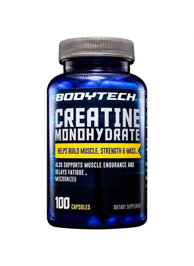 BODYTECH - Creatine Monohydrate (100 Capsules) - Image 1