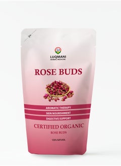 Luqmani Herbs Organic Rose Buds 100 Grams  - Image 5
