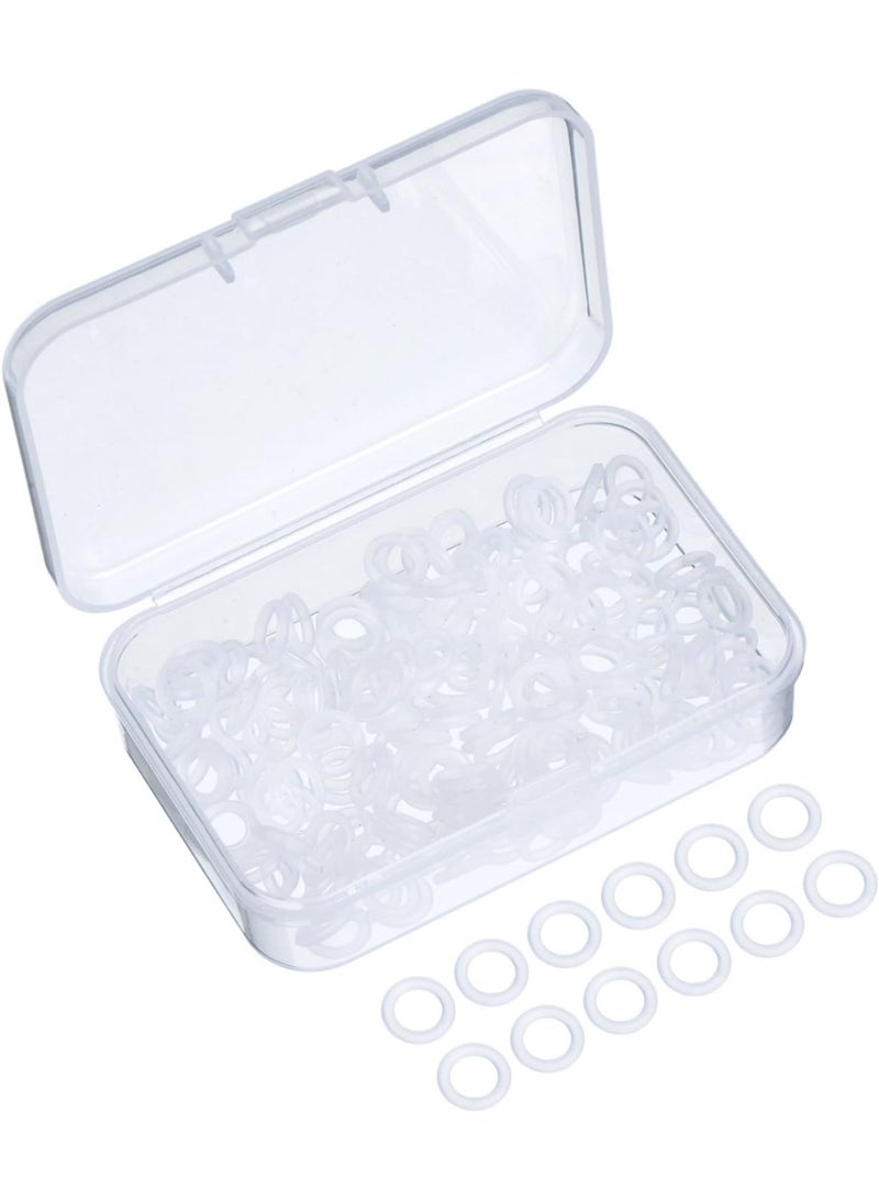 Sumind سوميند 200 قطعة حلقات O مفاتيح لوحة المفاتيح مطاطية شفافة مع صندوق تخزين بلاستيكي لمفاتيح MX والمفاتيح الميكانيكية - Image 1