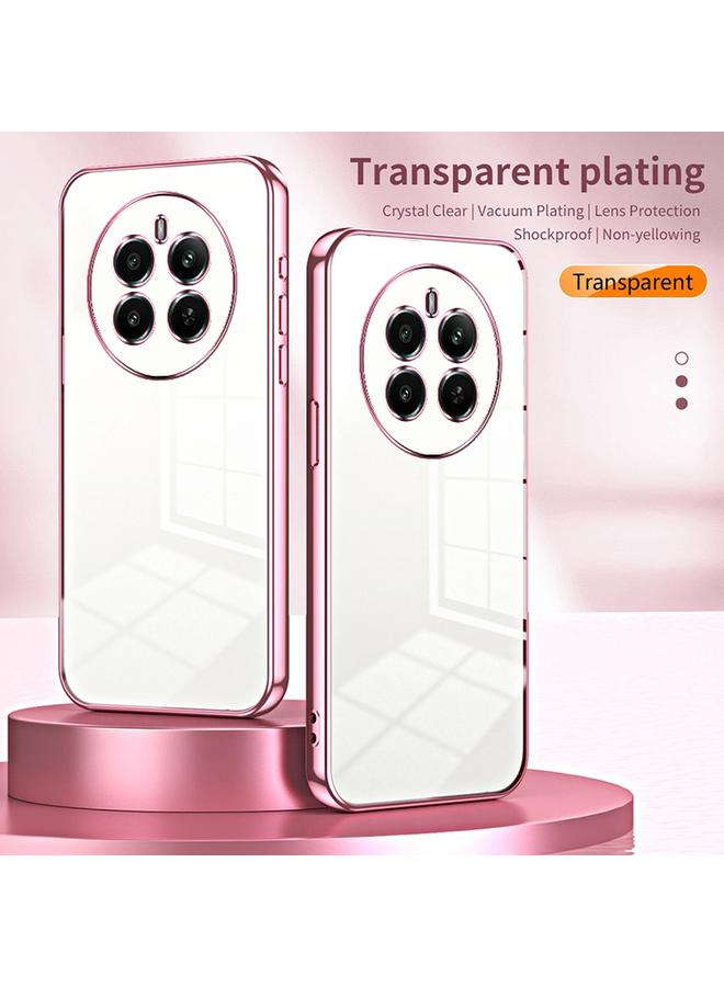 اس-توب جراب لهاتف Realme 12+ جراب هاتف شفاف مطلي بفتحة دقيقة - Image 2