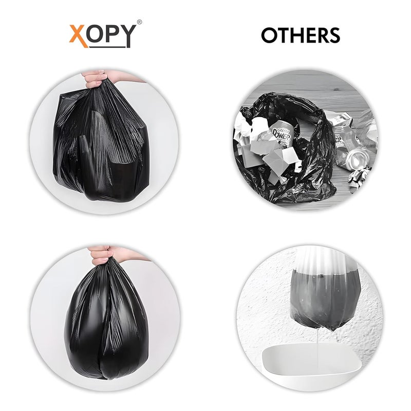 XOPY XOPY Premium EcoFriendly Garbage Bag 24 X 32 Inches Large Size Dustbin Bag Pack of 6 Rolls 90 Trash Bags Green Colour Waste Bag For Everyday Use Bin Bag For Dry Wet Waste Pouch Packing  - Image 2