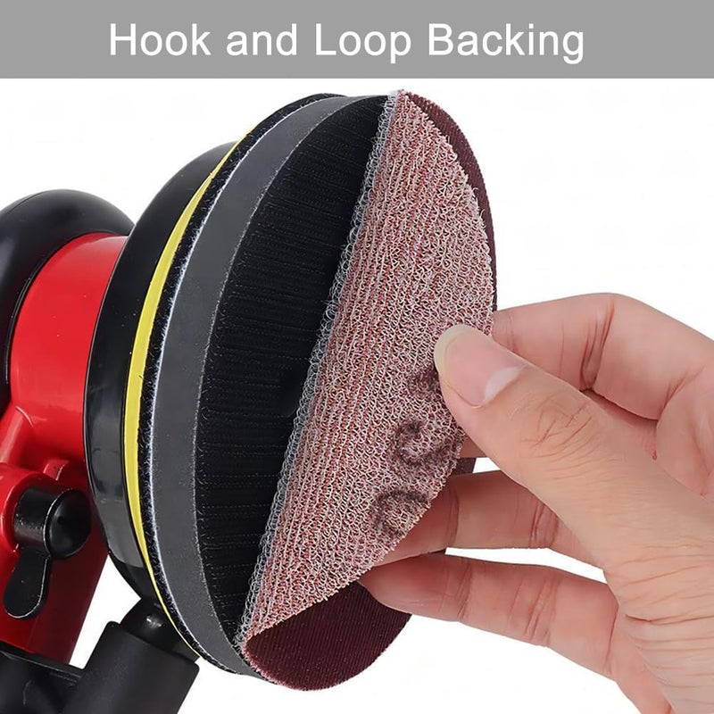 Rvetol 100 Pcs 5 Inch Sanding Discs Hook & Loop 8 Holes Wet Dry Sandpaper 180 240 320 400 600 800 1000 1500 2000 3000 Assortment Grits Silicon Carbide Orbital Sander Sand Paper for Wood Automotive Metal - Image 4