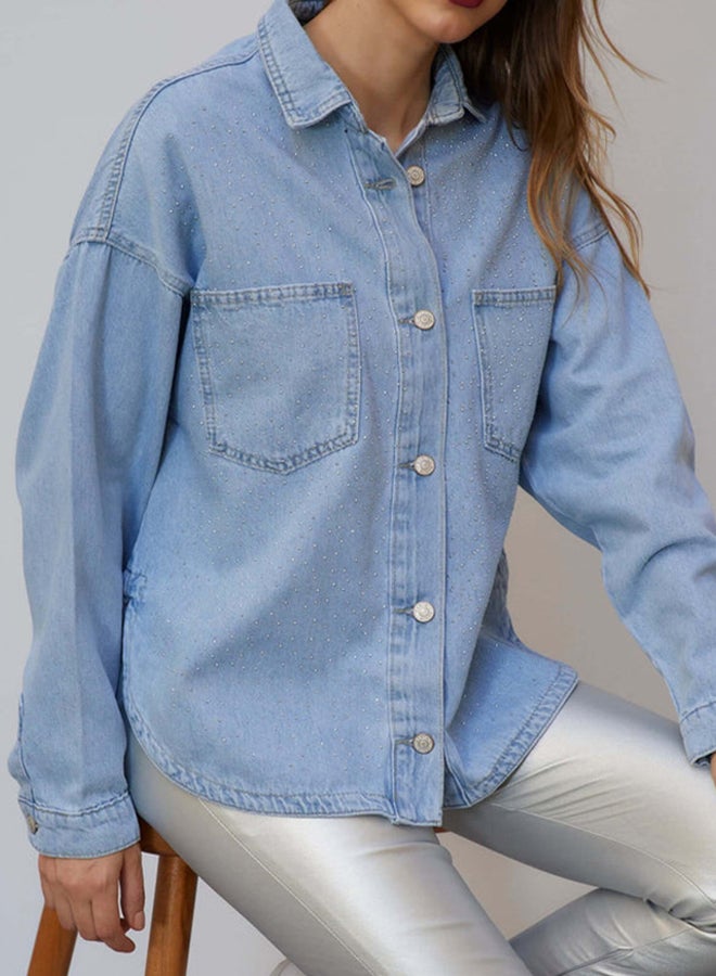 myMayz Studded Denim Shirt