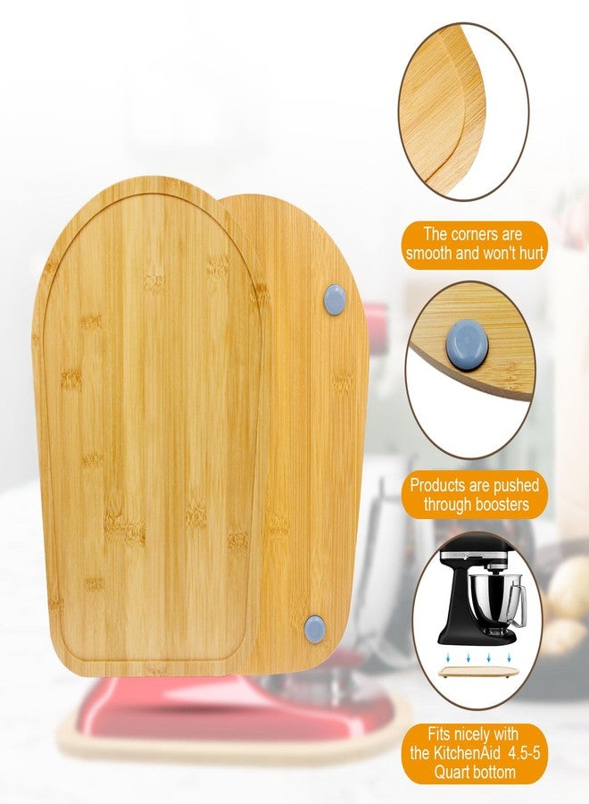 JAYOBGO Bamboo Mixer Slider Mat for KitchenAid Tilt Head 4.5-5 Qt Stand Mixer, Appliance Sliding Mat for Easy Movement and Countertop Protection - Image 3
