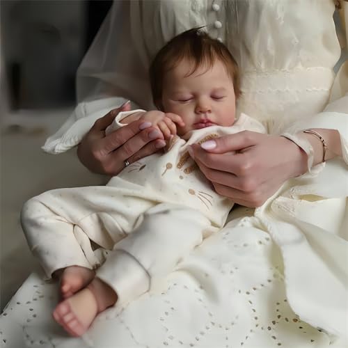 MAIHAO Lifelike Reborn Baby Dolls Girl Realistic Babies Handmade Soft Body Real Life Baby Dolls Toddler Dolls Children Birthday Gift Set 19 inch Kids Toys for Age 3 - Image 1