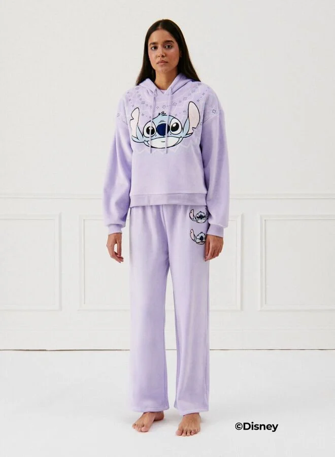 UNDIZ Stitch velour sweatshirt