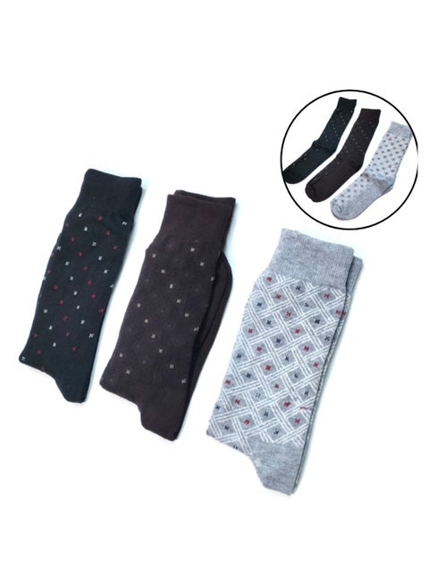3 pairs of Long men's socks multicolours