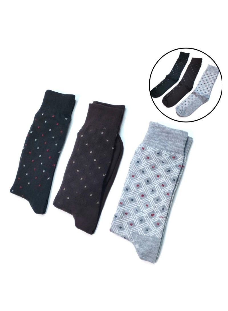 3 pairs of Long men's socks multicolours 