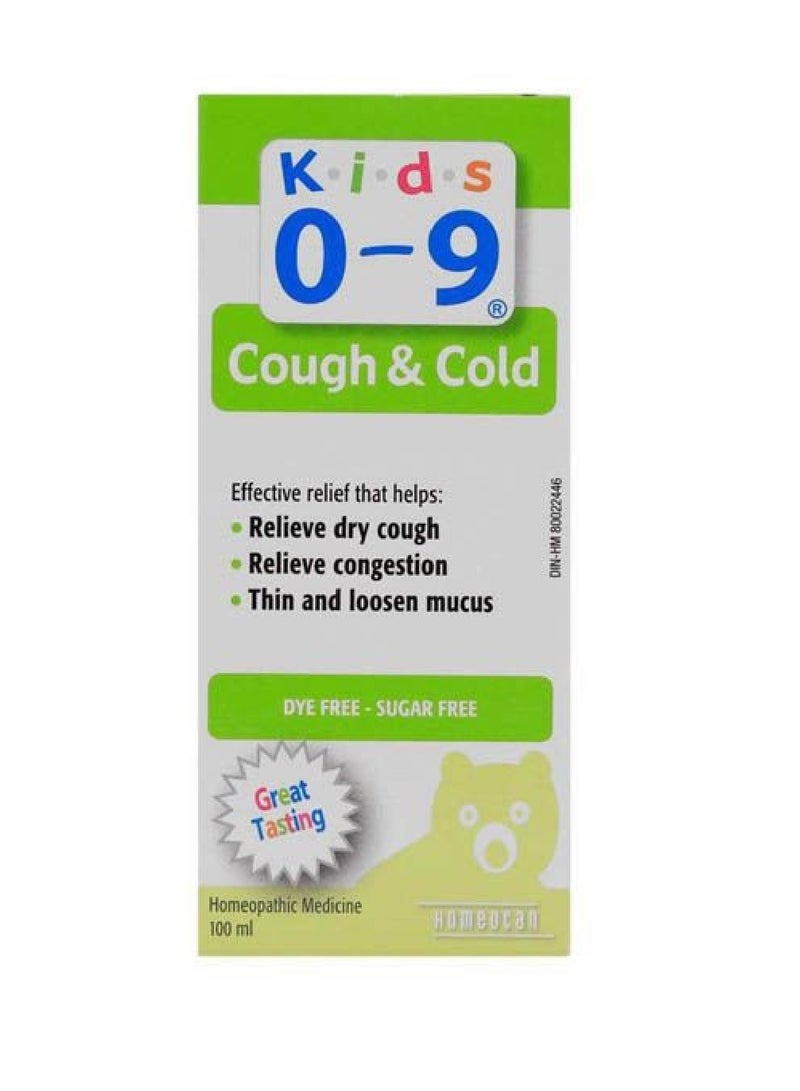 Kids 0-9 Cough & Cold Syrup 100Ml