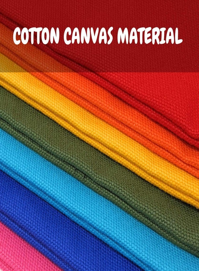 GIDABRAND Canvas Tool Bag With ID Window And Blank Cards - Large Zipper Tool Pouches Organizer - Heavy Duty Small Tool Bag - 12 x 7 inch Zipper Bag - 7 Pieces 7 Colors - Image 5