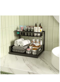 Arabest Under Sink Organizers and Storage, Pull Out Cabinet Organizer with Sliding Drawer 2 Tier Multi-purpose Bathroom Shelf Organizer Black for Kitchen Bathroom Storage  - Image 3