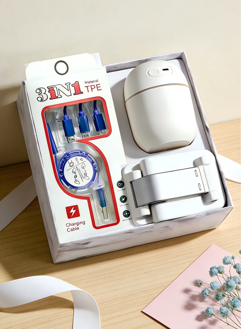 سلة هدايا أنيقة للرجال/النساء تحتوي على كابل USB، مرطب، حامل هاتف محمول، وصندوق هدايا أنيق، مجموعة هدايا رمضان، مجموعة هدايا عيد الميلاد، ذكرى زواج العائلة، عيد الحب، عيد الأب، عيد الأم، ذكرى زواج العائلة، يوم الشكر، عيد الميلاد، رعاية الزملاء، مجموعة هدايا رعاية الشركات، هدية التخرج، هدية بداية المدرسة، هدية عيد رمضان، للعائلة المحبوبة، الأب، الأم، الزوج، الزوجة، الصديق، الصديقة، الابن، الابنة، الأخ، الأخت، الشريك، الزميل، المعلم، الزميل في الدراسة - Image 1