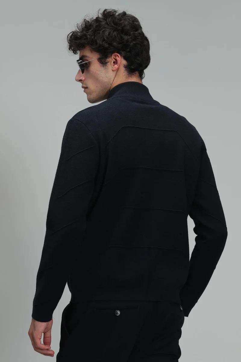 لوفيان Amir Men's Cardigan Navy Blue