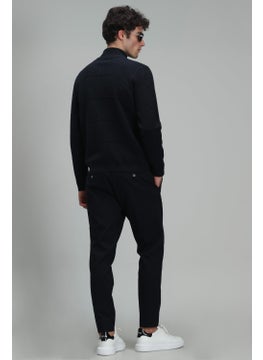 Lufian Amir Men's Cardigan Navy Blue  - Image 4