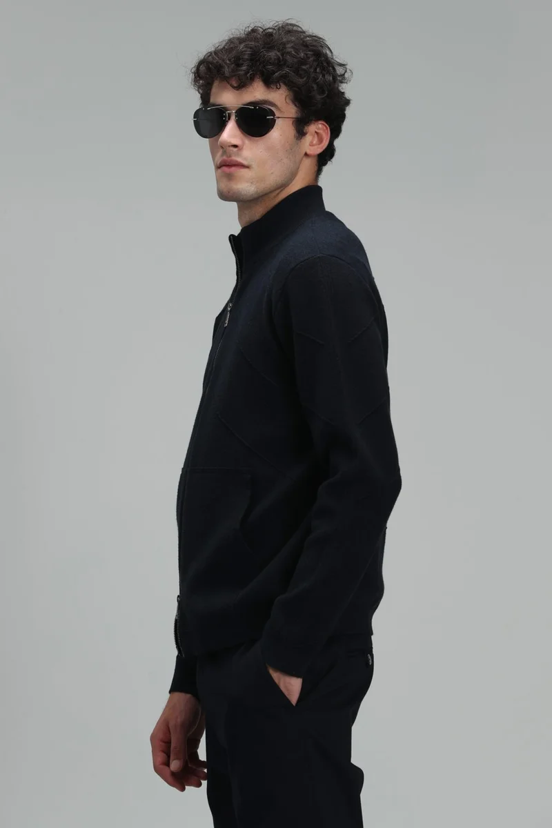 لوفيان Amir Men's Cardigan Navy Blue