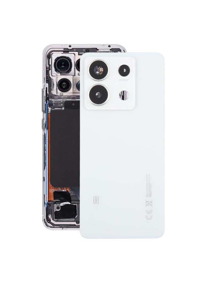 erorex For Xiaomi Redmi Note 13 Pro 5G OEM Back Cover with Camera Lens Cover(White) - Image 1