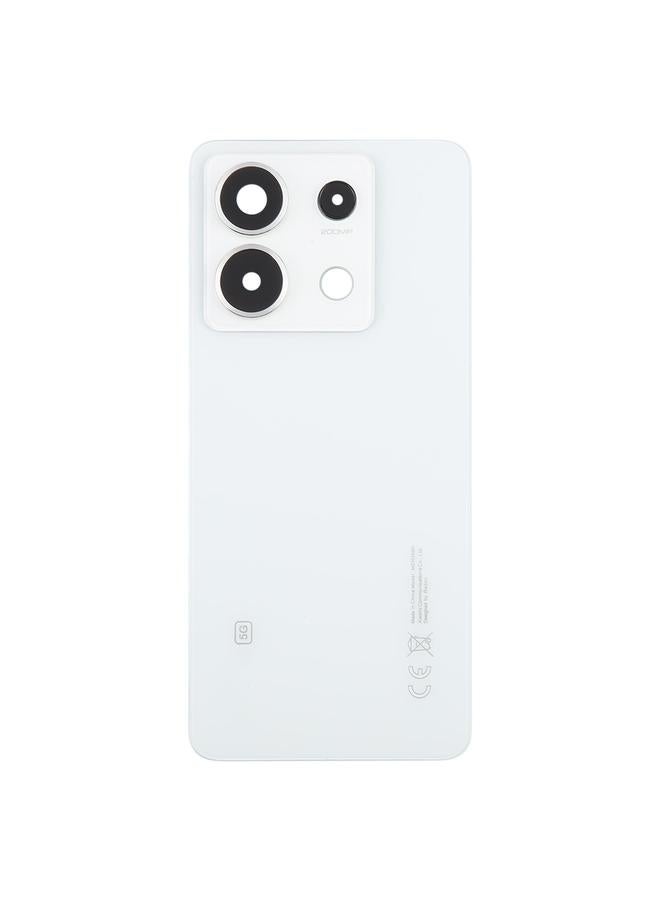 erorex For Xiaomi Redmi Note 13 Pro 5G OEM Back Cover with Camera Lens Cover(White) - Image 2