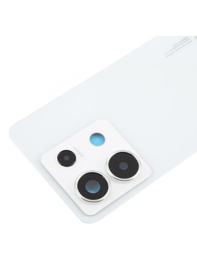 erorex For Xiaomi Redmi Note 13 Pro 5G OEM Back Cover with Camera Lens Cover(White) - Image 5