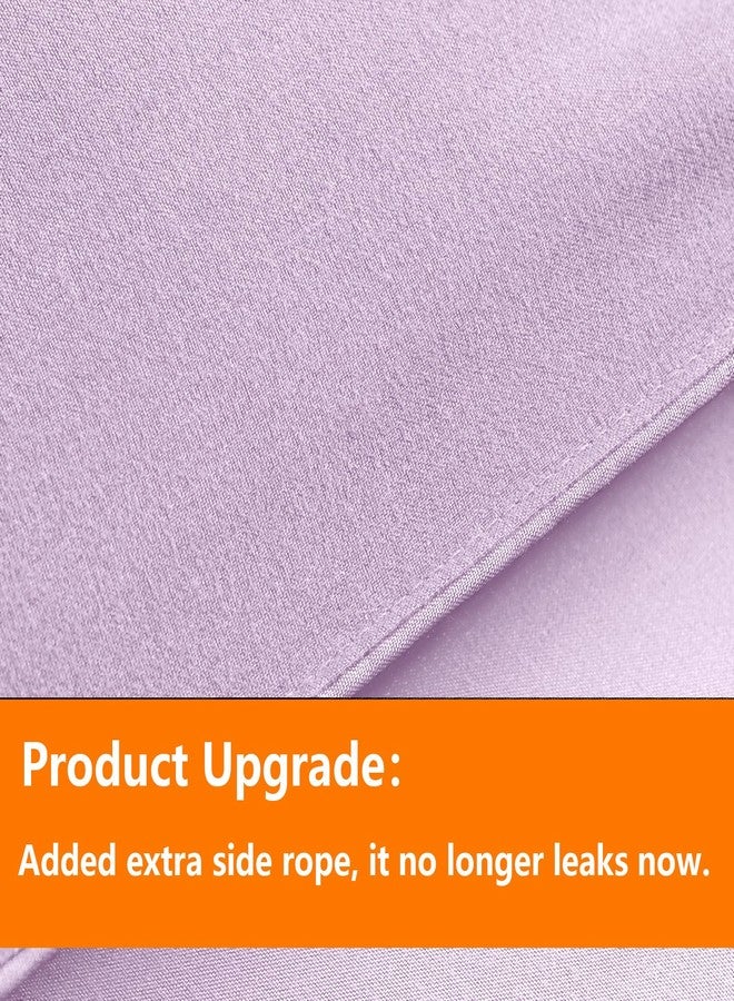 TAIMIT Light Purple Twin Size Comforter Set - 5 Pieces, Bed in a Bag Bedding Sets with All Season Soft Quilted Warm Fluffy Reversible Comforter,Flat Sheet,Fitted Sheet,1 Pillow Shams,1 Pillowcases - Image 3