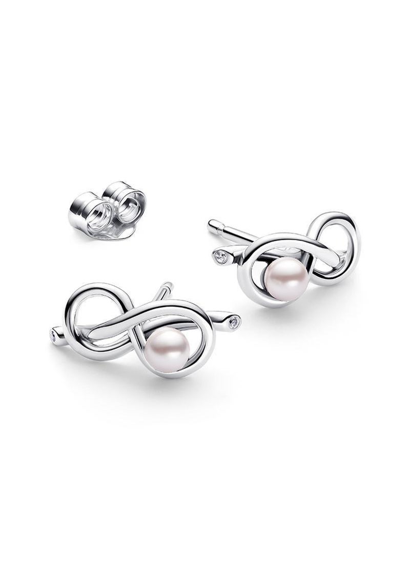 PANDORA Infinity Knot Stud Earrings - Image 1