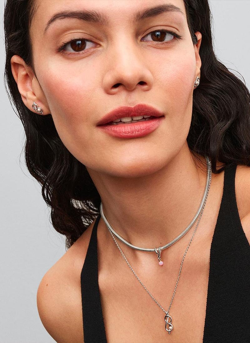 PANDORA Infinity Knot Stud Earrings - Image 4