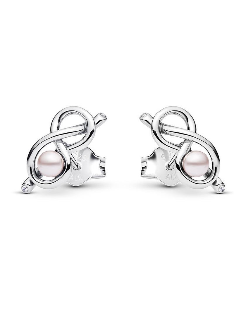PANDORA Infinity Knot Stud Earrings - Image 2