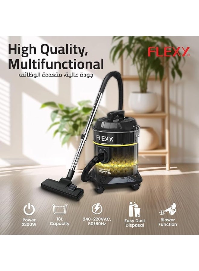 Flexy Turbo Power Vacuum Cleaner – 2300W, 18L Capacity - Image 2