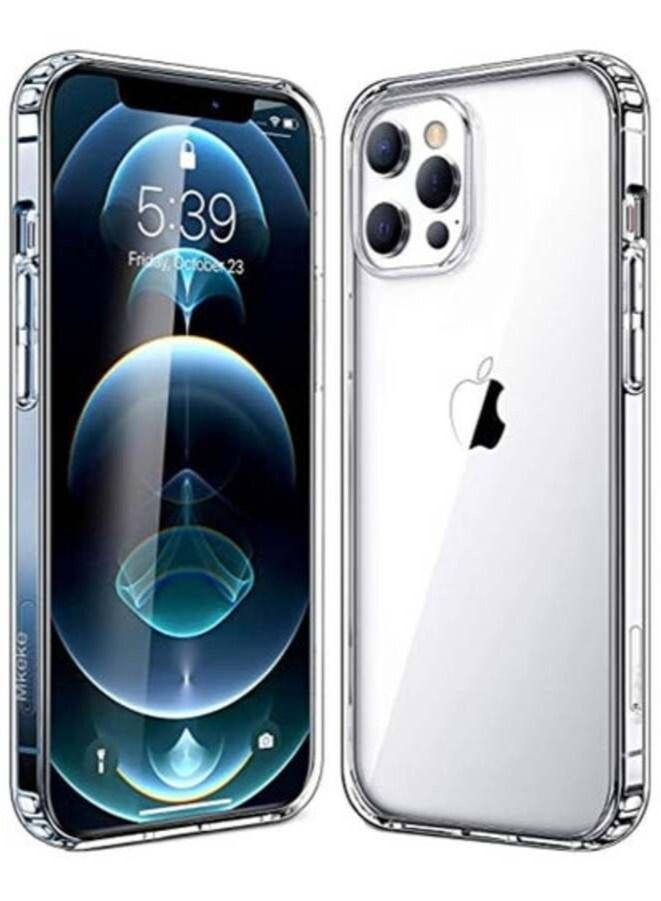 ACLIX Compatible with iPhone 12 ProMax Case Clear Heavy Duty Protective Crystal Back Cover with Shockproof Bumper Case(Blue)