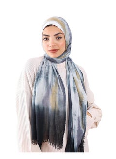 Generic Digital scarf, Turkish gauze, white*black, 2 metres  - Image 3