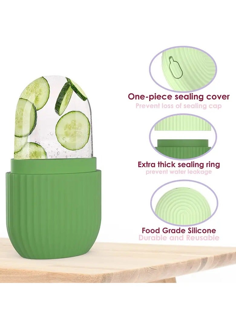 ORiTi Silicone Ice Face Roller Contour and Shrink Pores Remove DarkCircles and Massage Skin -  PINK - Image 4