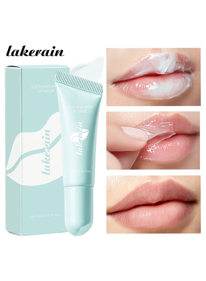 lakerain Soothing Prep Lip Mask, Hydrating Overnight Lip Treatment for Dry Chapped Lips, Moisturizing & Softening Lip Balm Primer 10ml - Image 1