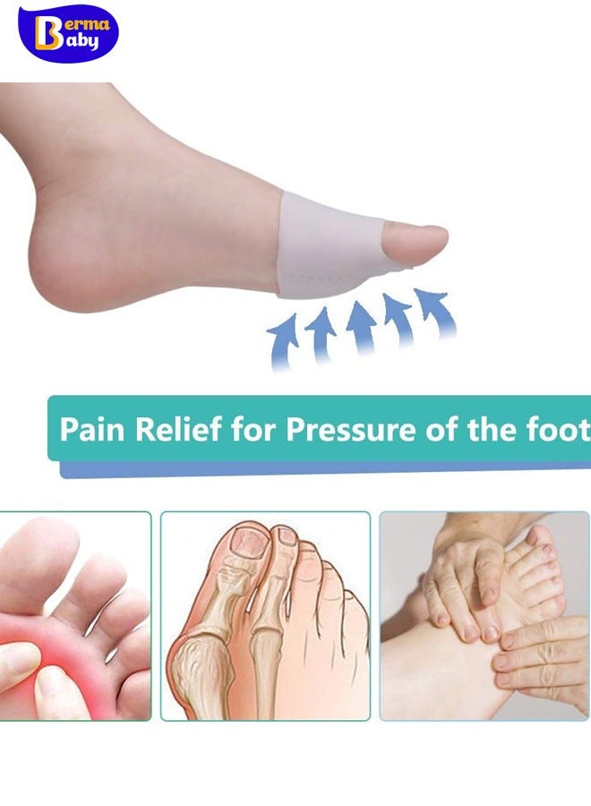 Berma Baby Metatarsal Pads, Gel Toe Separators, Bunion Corrector Cushion, Toe Spacers, Ball of Foot Cushions, Soft&Breathable, Idea for Mortons Neuroma, Blisters, Diabetic Feet, Hammer Toe, Rapid Pain Relief  - Image 4