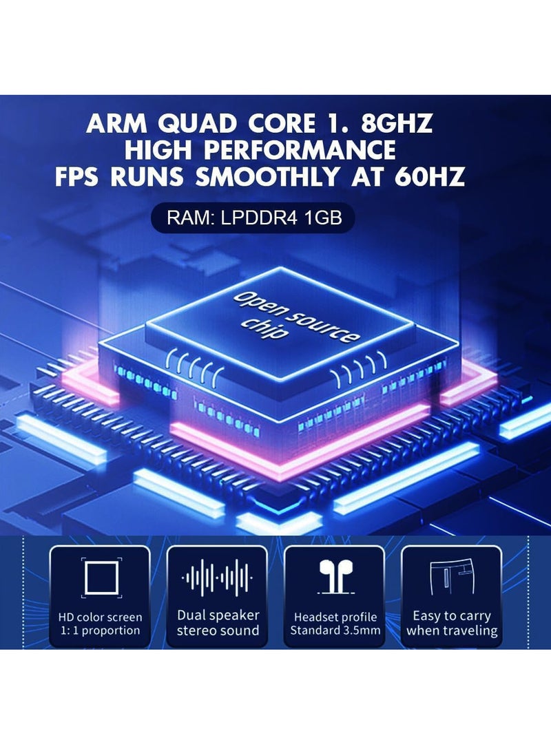 باوكيدي وحدة تحكم ألعاب محمولة RGB30 مقاس 4.0 بوصة، وحدات تحكم ألعاب Pro Retro كلاسيكية، نظام ألعاب فيديو كلاسيكي، وحدات تحكم ألعاب مدمجة ببطارية قابلة لإعادة الشحن (أبيض، 256 جيجابايت) - Image 4