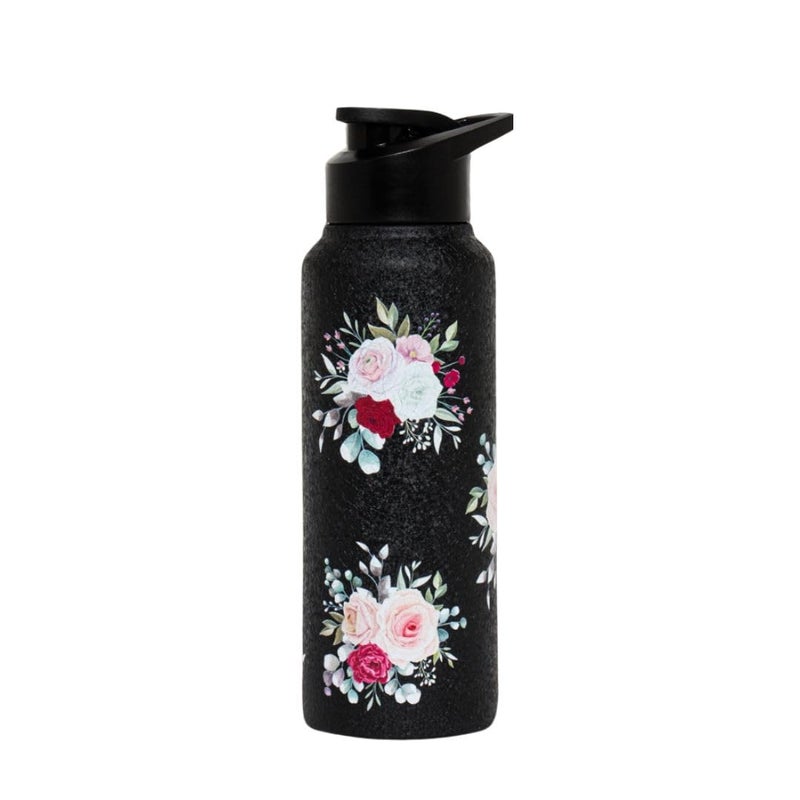 VOIK Flora Steel Water Bottle Flipper Bottle 750 ML Steel Water Bottle For Kids Easy To Carry Stainless Steel Leak Proof BPA Toxic Free - Image 1
