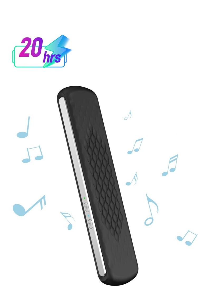 Pillow Speaker Bone Conduction Stereo, Mini Portable Bluetooth Sleep Stereo, Portable Pillow Speaker, Insomnia White Noise Machine, for Deep Sleeping, Side Sleepers (Black) - Image 1