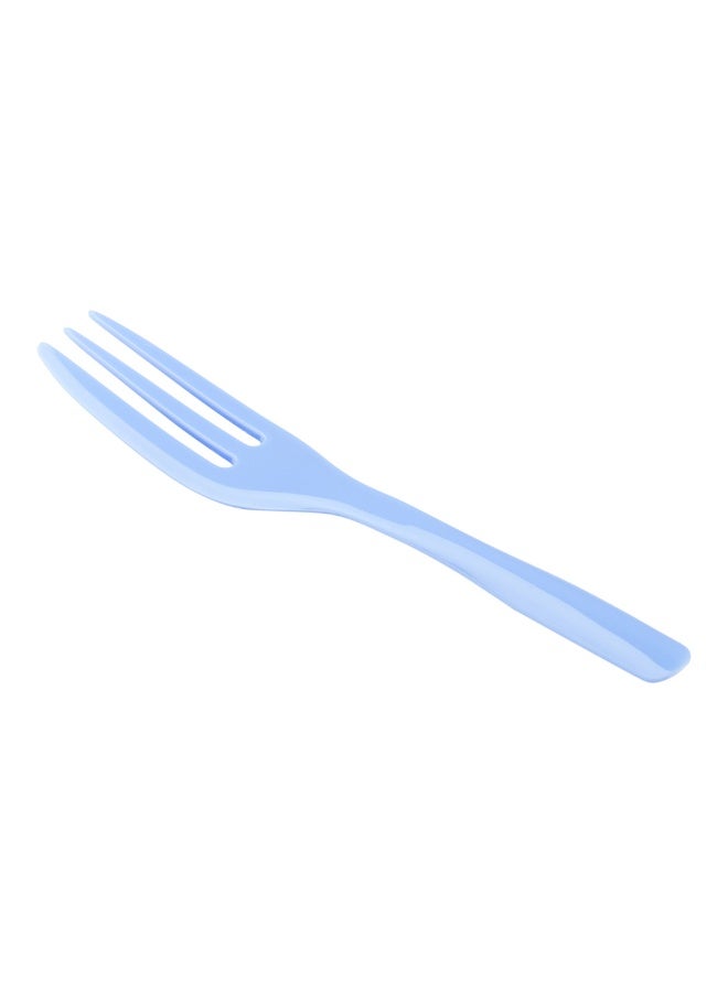 Restaurantware 4 Inch Cake Forks, 100 Knife-Edged Premium Pastry Forks - Disposable, Solid And Durable, Periwinkle Plastic Sharp Edge Forks, For Parties, Bakeries, Catering Services, Gatherings - Image 1