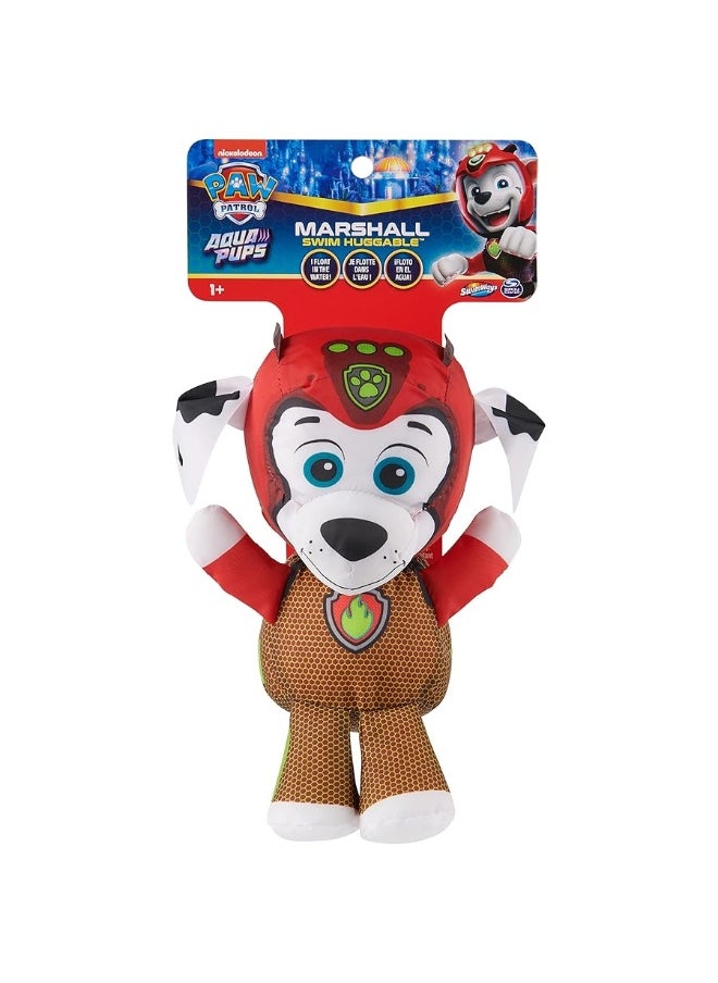 SwimWays - Swimways Paw Patrol AquaPups Marshall Swim Huggable, Paw Patrol Toys, Bath Toys & Beach Toys, Floating Water Stuffed Animal for Kids Aged 1 & Up - Image 1