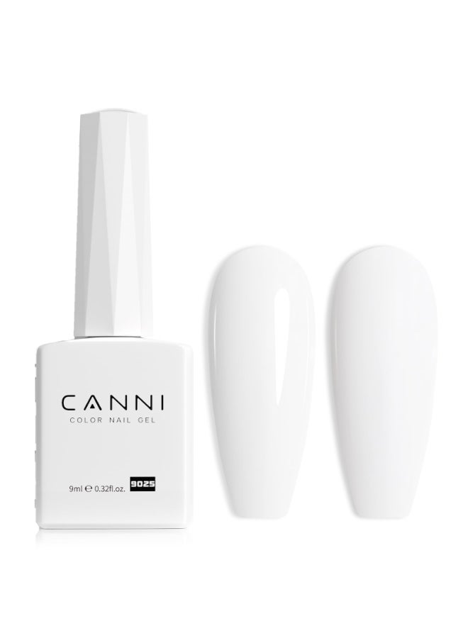 CANNI White Gel Nail Polish 1Pcs Pure White Gel Polish Color High Gloss Soak Off U V Nail Manicure Salon DIY - Image 2
