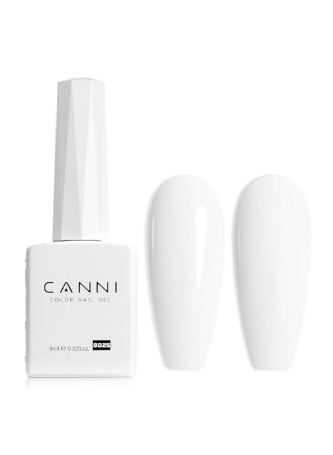 CANNI White Gel Nail Polish 1Pcs Pure White Gel Polish Color High Gloss Soak Off U V Nail Manicure Salon DIY - Image 1