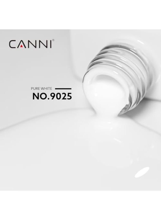 CANNI White Gel Nail Polish 1Pcs Pure White Gel Polish Color High Gloss Soak Off U V Nail Manicure Salon DIY - Image 3
