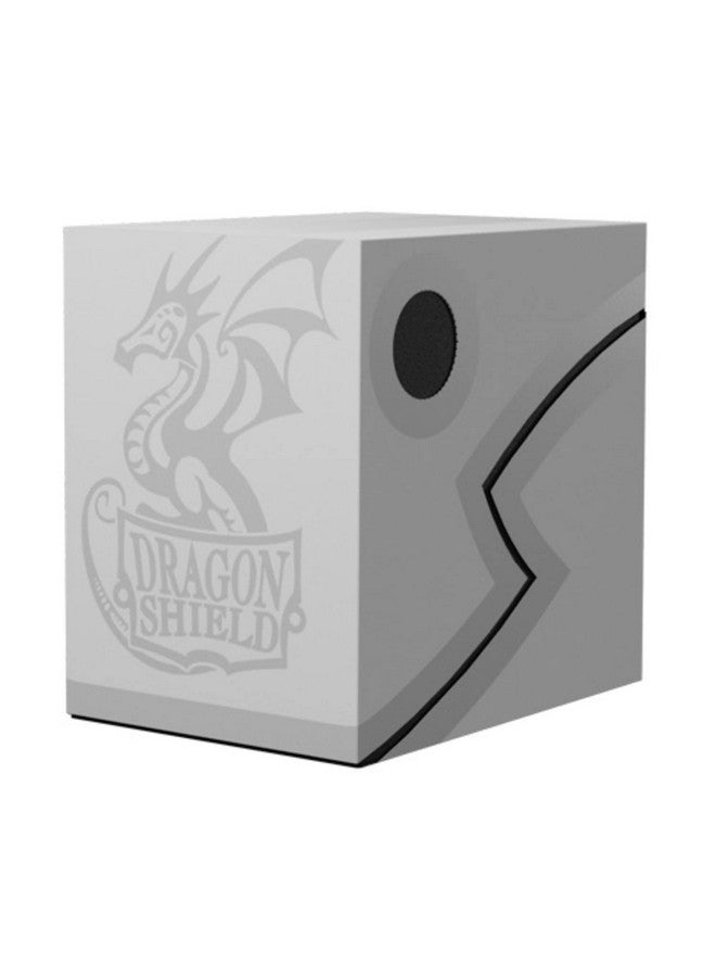 أركان تينمن صندوق سطح السفينة من Dragon Shield - أبيض / أسود 150 قيراط - TCG متين وقوي ، تخزين بطاقة OCG - متوافق مع MGT و Magic The Gathering و Commander Decks و Pokemon و Yugioh - Image 1