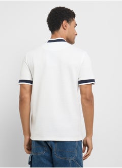BRAVE SOUL Half Zip Polo Shirt  - Image 2