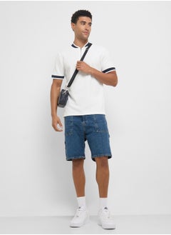 BRAVE SOUL Half Zip Polo Shirt  - Image 4