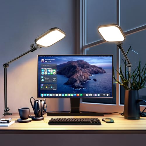 UBeesize Streaming Light 1 Pack 8 Ring Light for Desk with Clamp and Adjustable Arm Zoom Lighting for Computer Video Conference Lighting for Home Office Video Calls Streaming Podcasting - Image 1