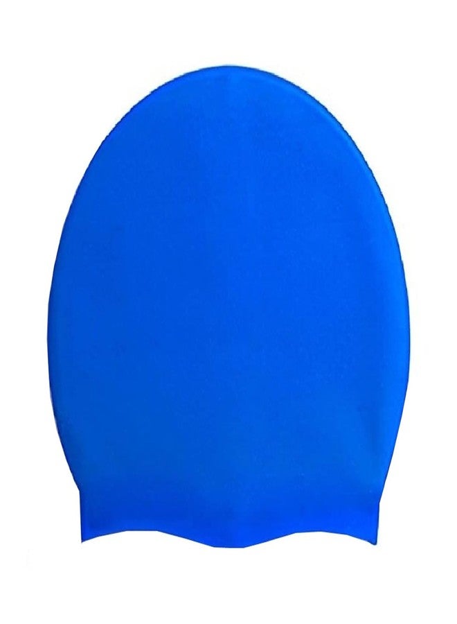 ENCANTO Silicone Swim Cap, Waterproof Blue Swimming Cap For Men, Women, Boys & Girls - Image 2