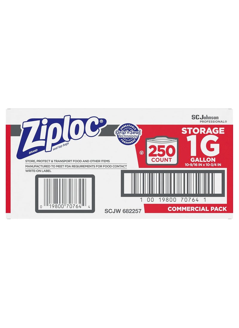 Ziploc Ziploc SJN682257 1 gal Storage Bags 10 Height 11 Width 1050 Length Clear  - Image 3