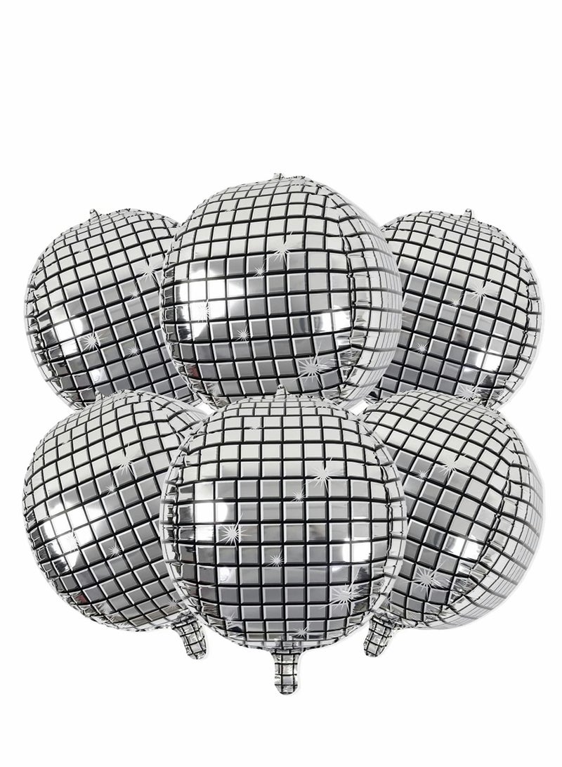 Mirror Balloons, 6 Pcs Disco Metallic Balloons for 70s Party Decorations - Image 1