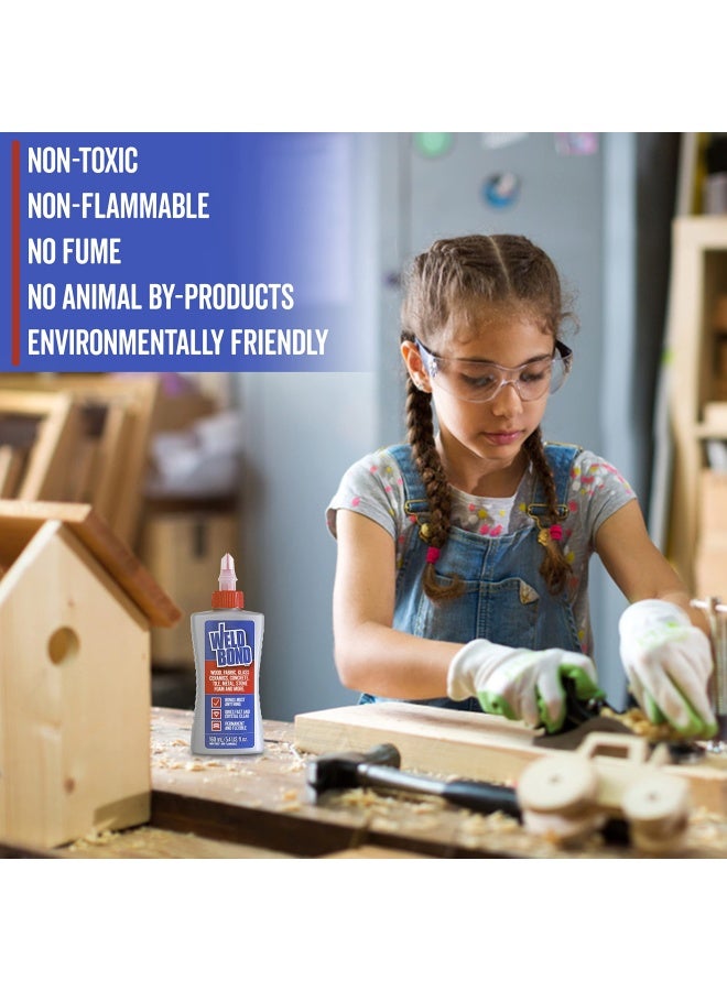 Weldbond All Purpose Glue Bonds Most Anything NonToxic Glue Use as Wood Glue or on Glass Crafts Ceramic Mosaic Porcelain Tile Stone Fabric Carpet Metal More Dries Crystal Clear 54 oz 160 ml - Image 4
