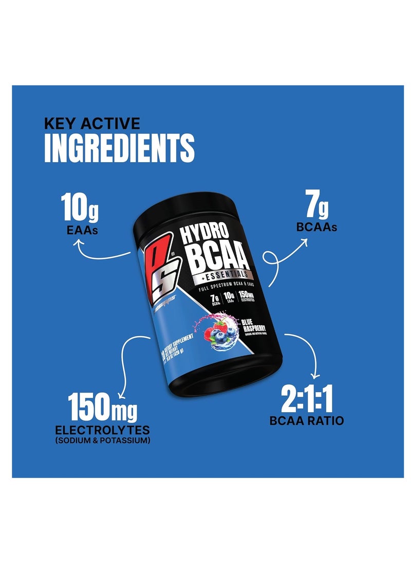 ProSupps - PROSUPPS Hydro BCAA Plus Essentials 30 Serving Blue Raspberry - Image 1